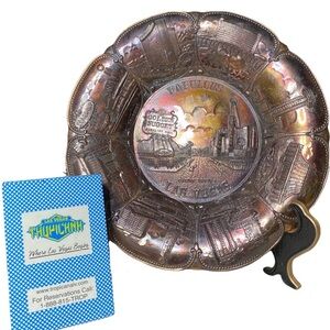 Vintage "Fabulous Las Vegas"  Metal Plate 1950-60’s Stardust Souvenir MCM